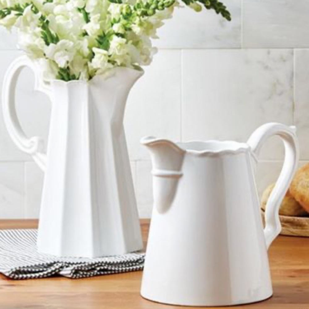 Two Two’s  Company Porcelain Pitcher, and Pour container.
